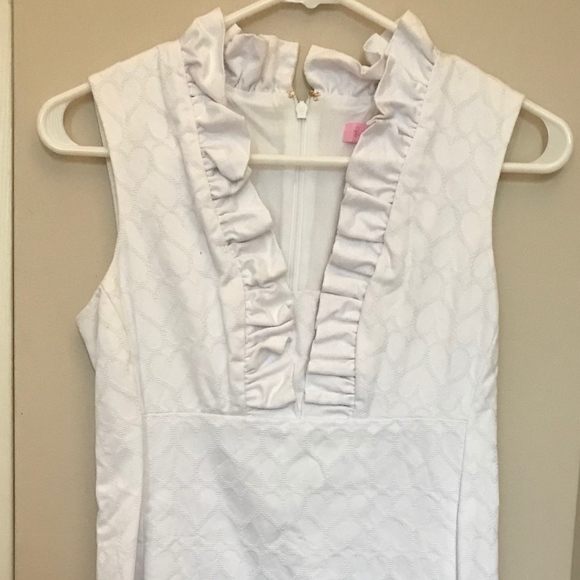 Lilly Pulitzer Dresses & Skirts - Lilly Pulitzer White Heart shift dress sz 0